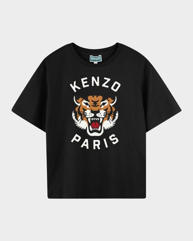 Boy's Tiger Logo-Print T-Shirt, Size 2-4
